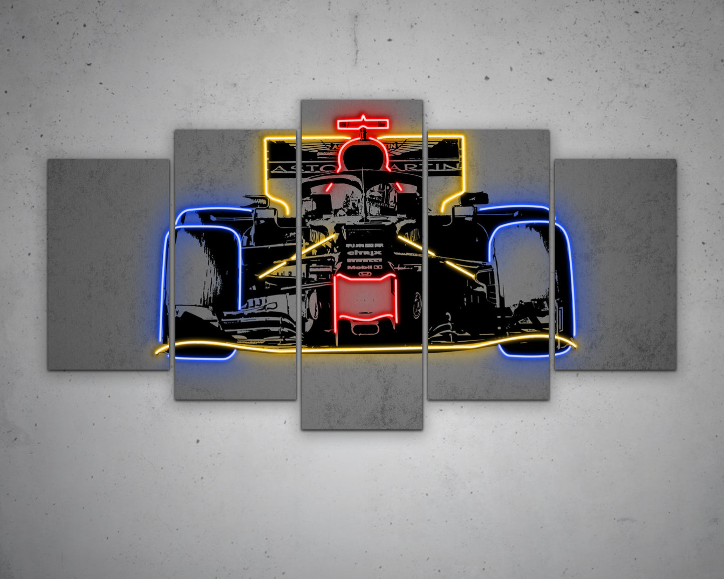 F1 Racer Canvas Wall Art