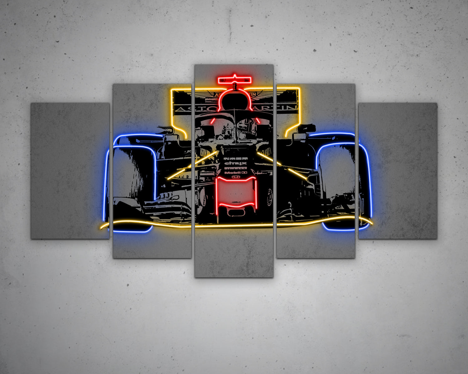 F1 Racer Canvas Wall Art