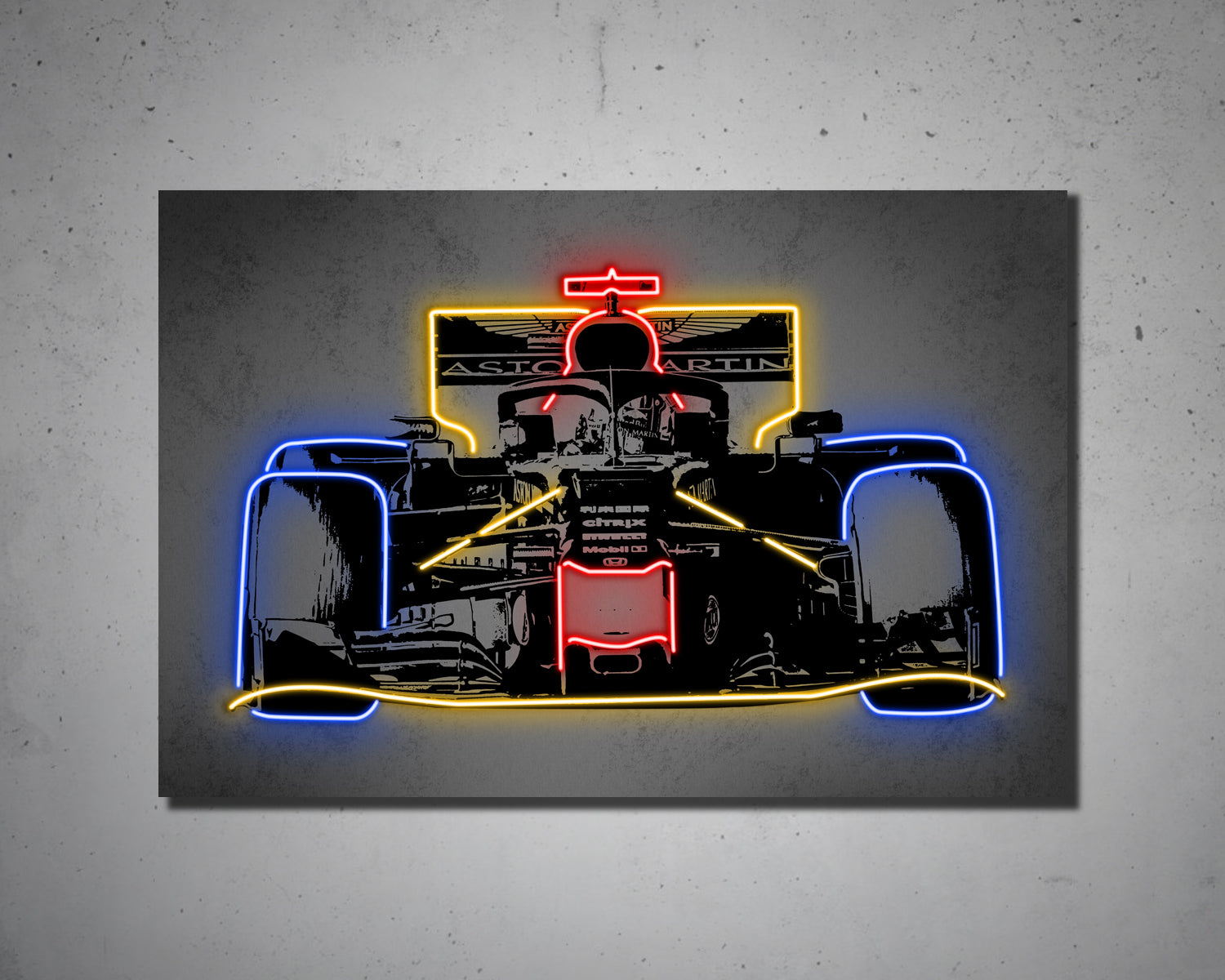 F1 Racer Canvas Wall Art