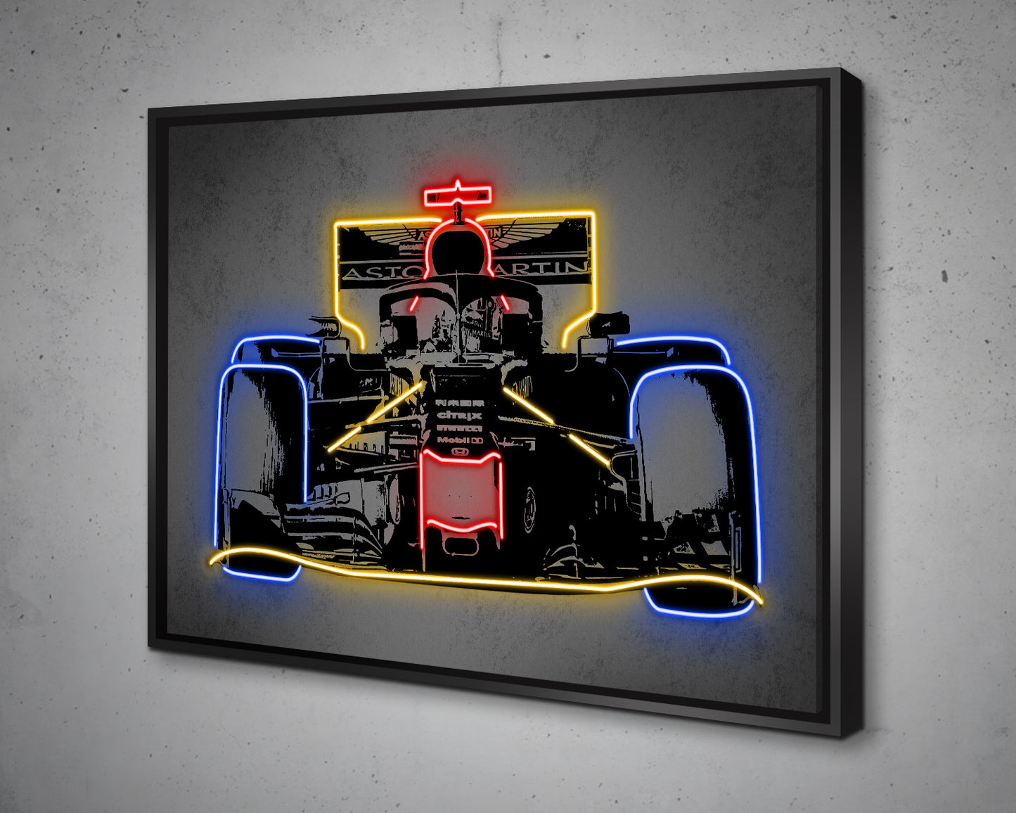 F1 Racer Canvas Wall Art