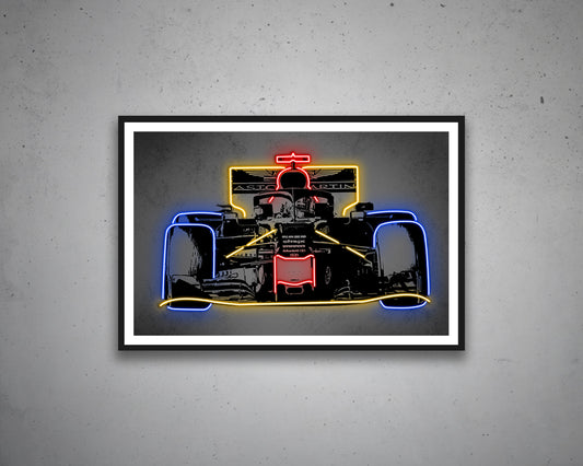 F1 Racer Canvas Wall Art