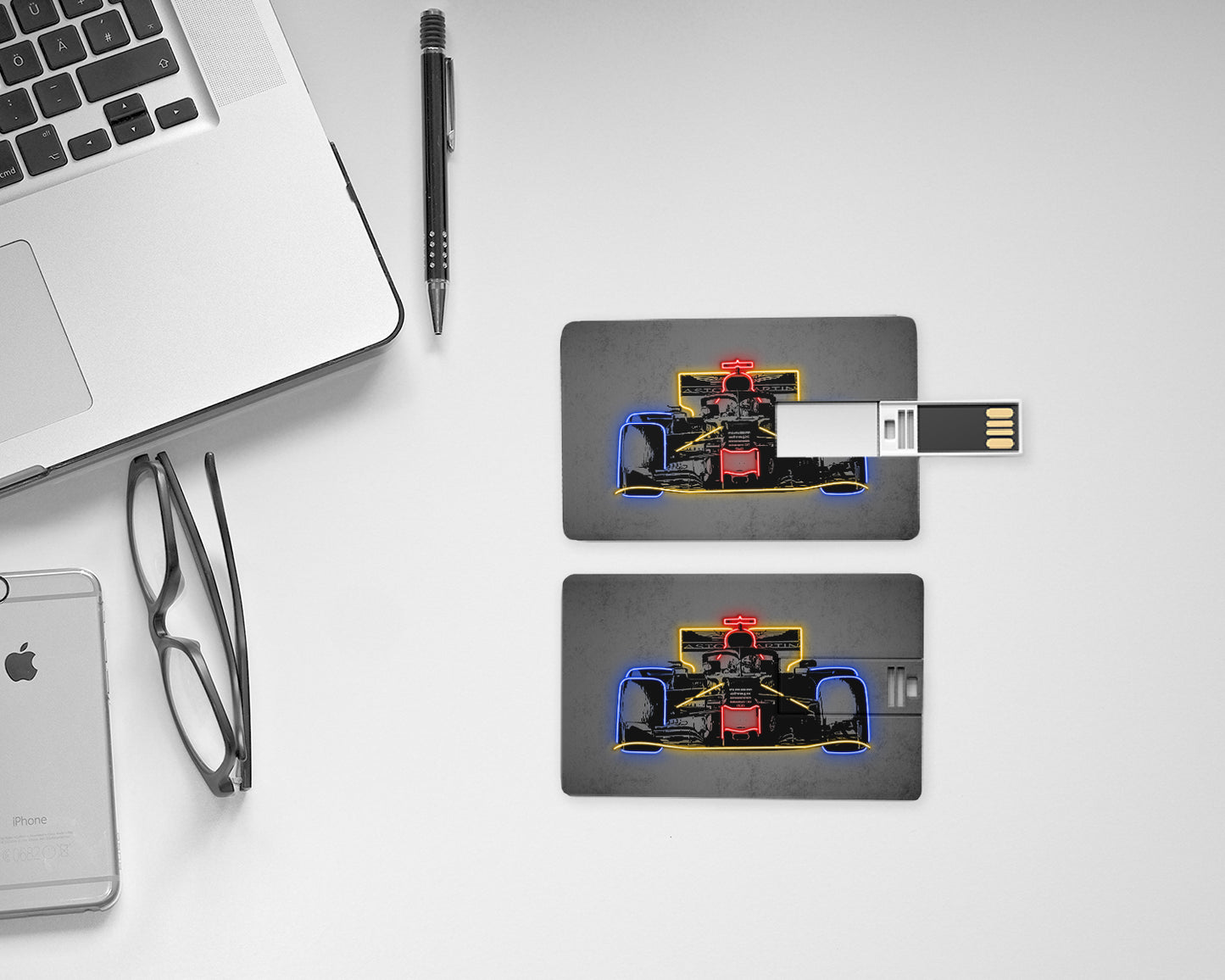 F1 Racer Neon Effect Pendrive