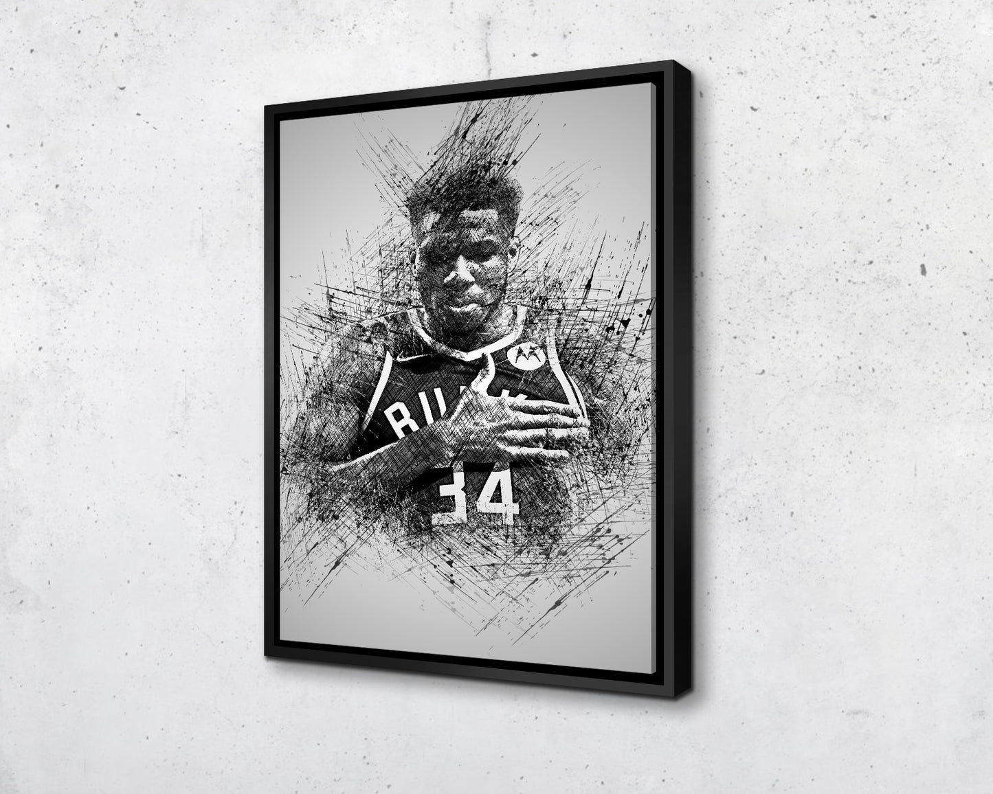 Giannis Antetokounmpo Sketch Wall Art