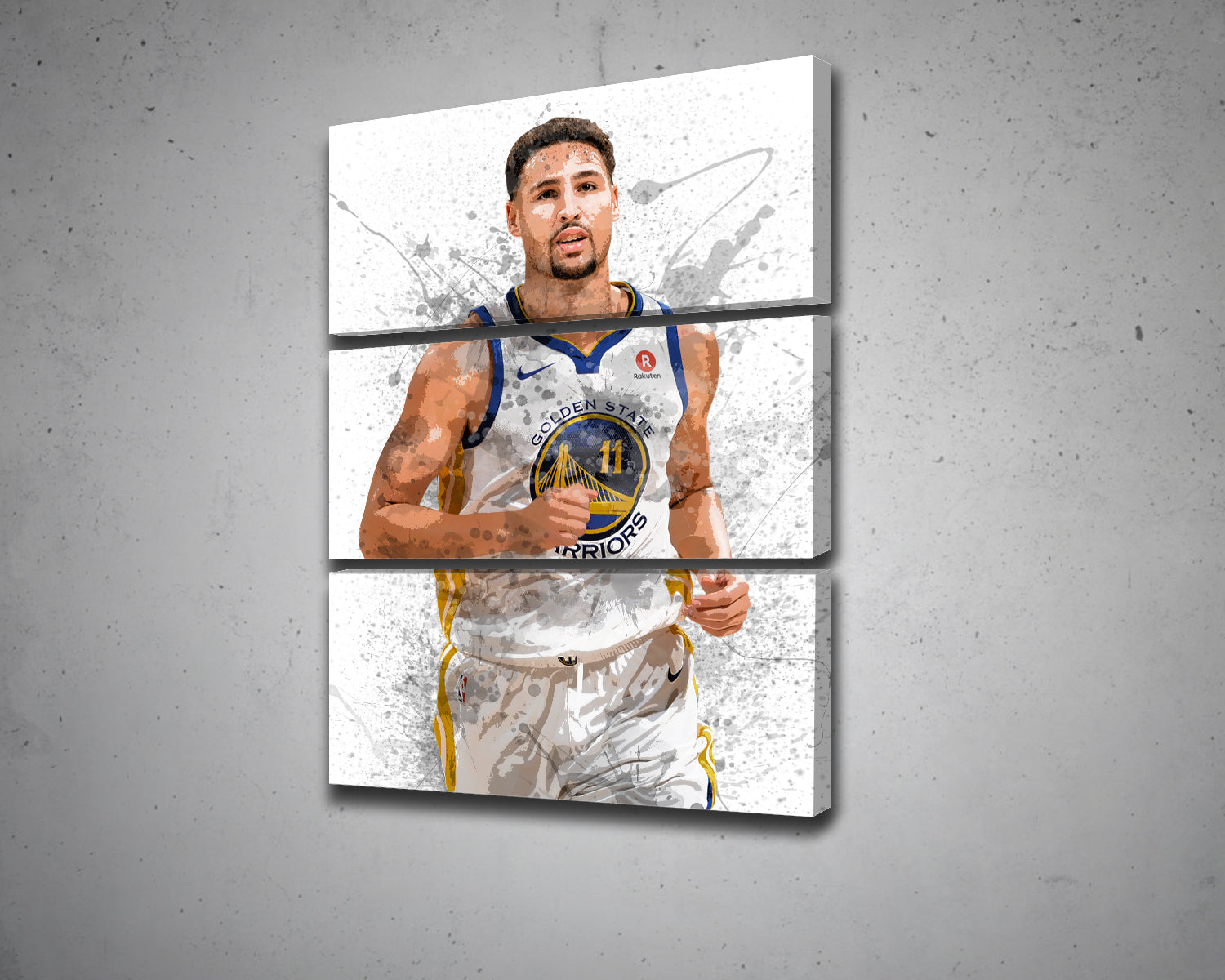 Klay Thompson Splash Effect Canvas Art