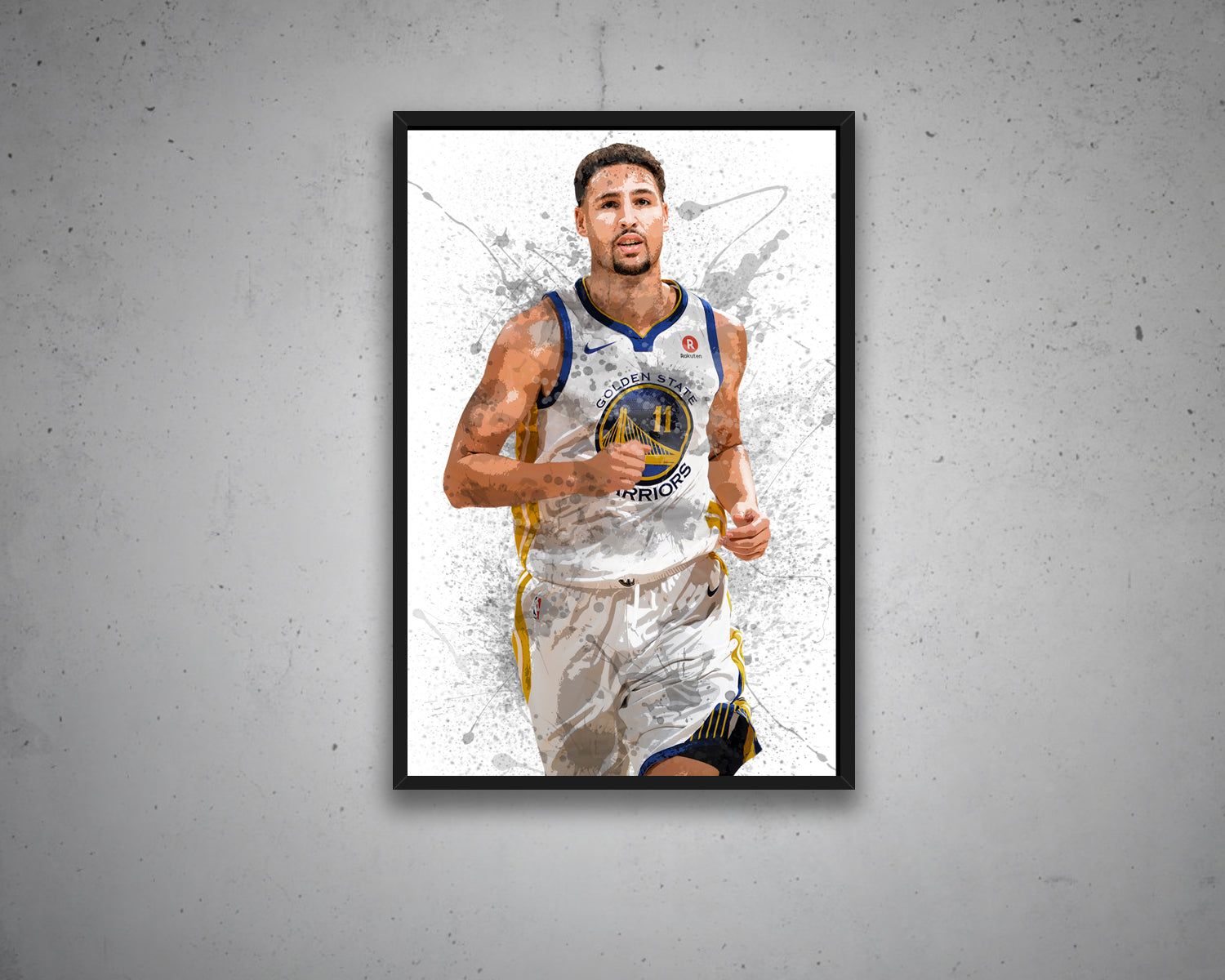 Klay Thompson Splash Effect Canvas Art