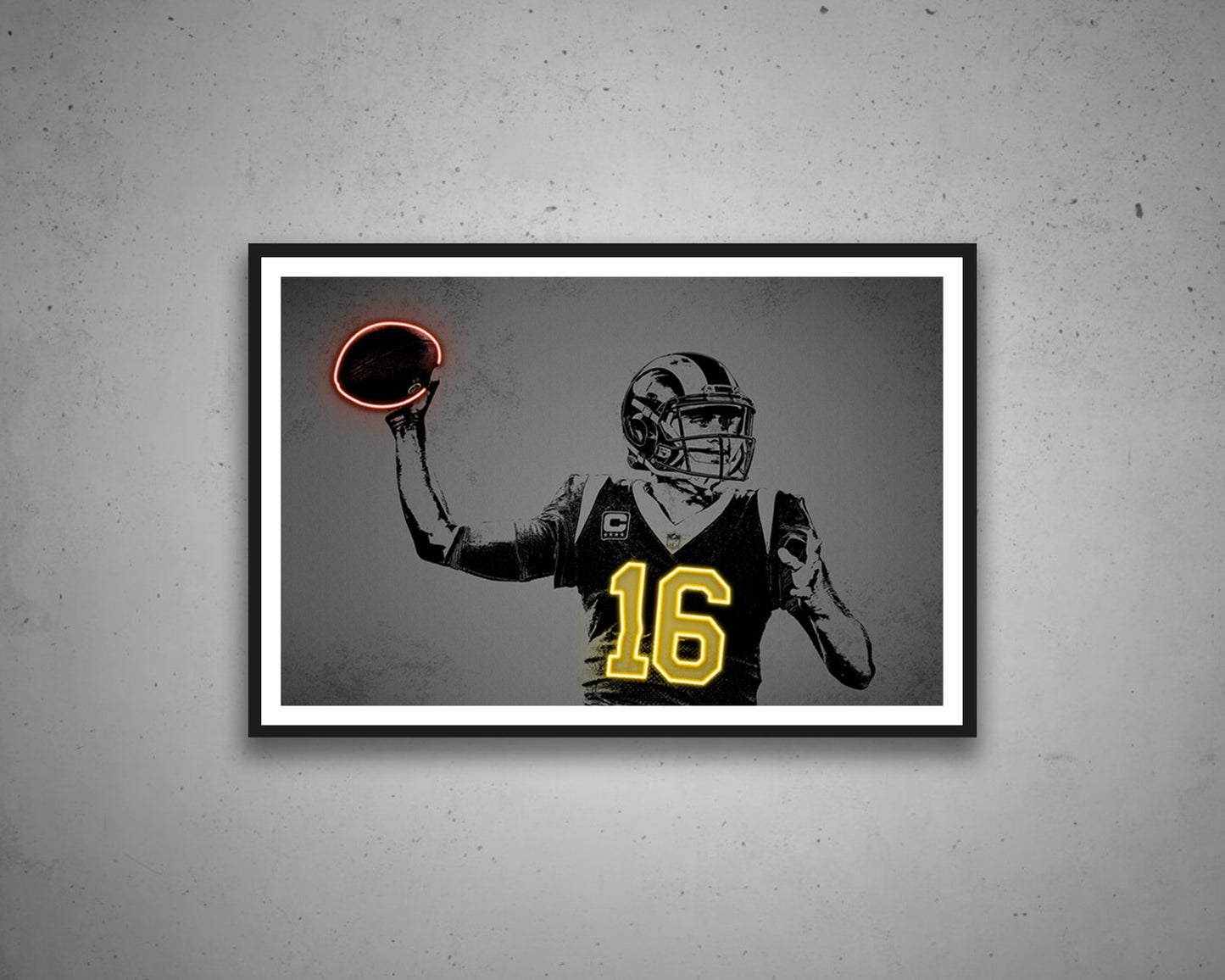 Arte de pared en lienzo de Jared Goff