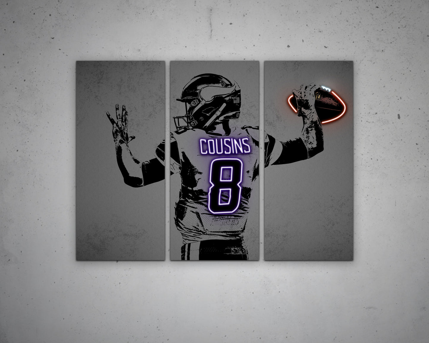 Kirk Cousins Canvas Wall Art