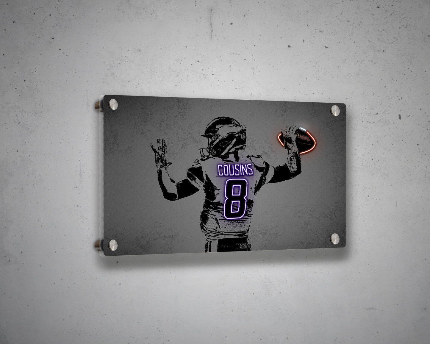 Kirk Cousins Canvas Wall Art