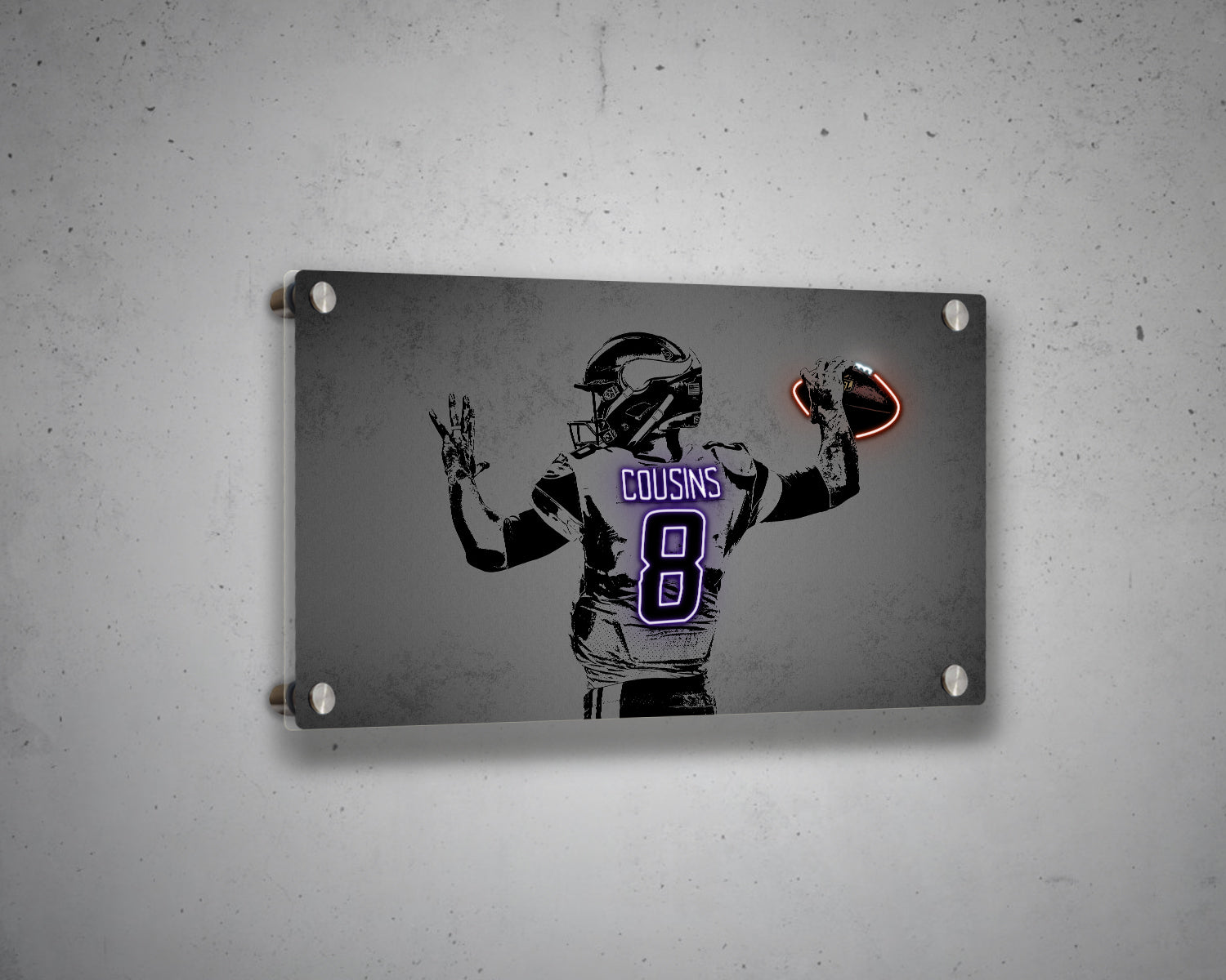 Kirk Cousins Canvas Wall Art