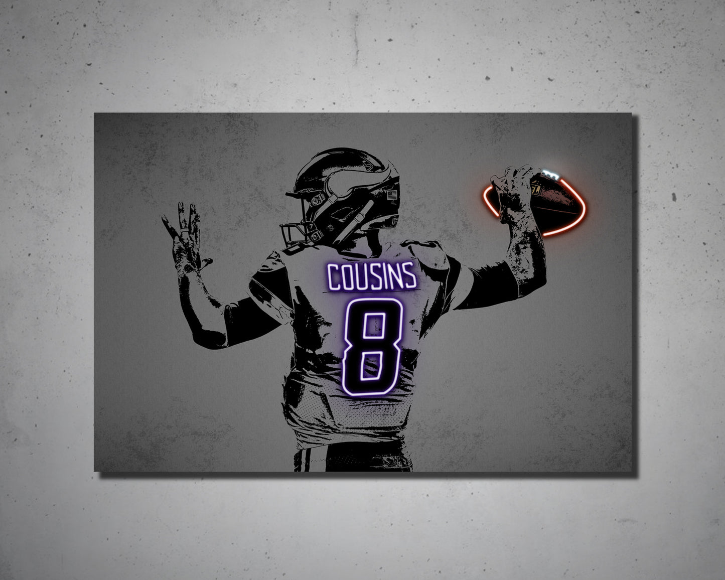 Kirk Cousins Canvas Wall Art