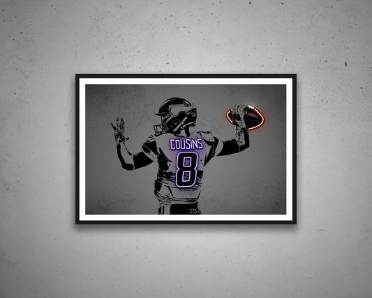 Kirk Cousins Canvas Wall Art
