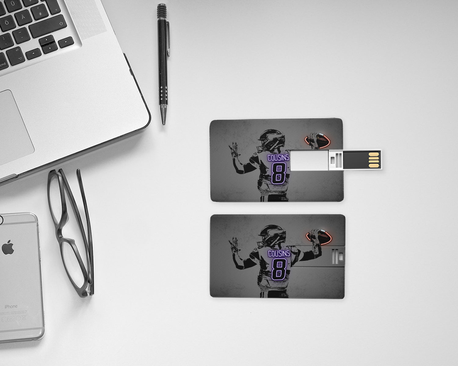Kirk Cousins Neon Effect Pendrive