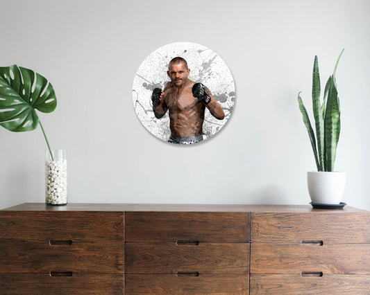 Chuck Liddell Round Wall Art