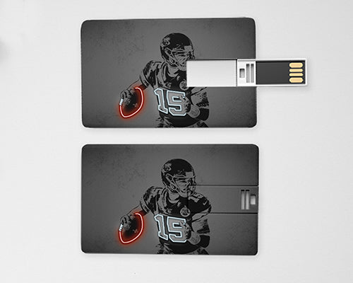 Patrick Mahomes Neon Effect Pendrive
