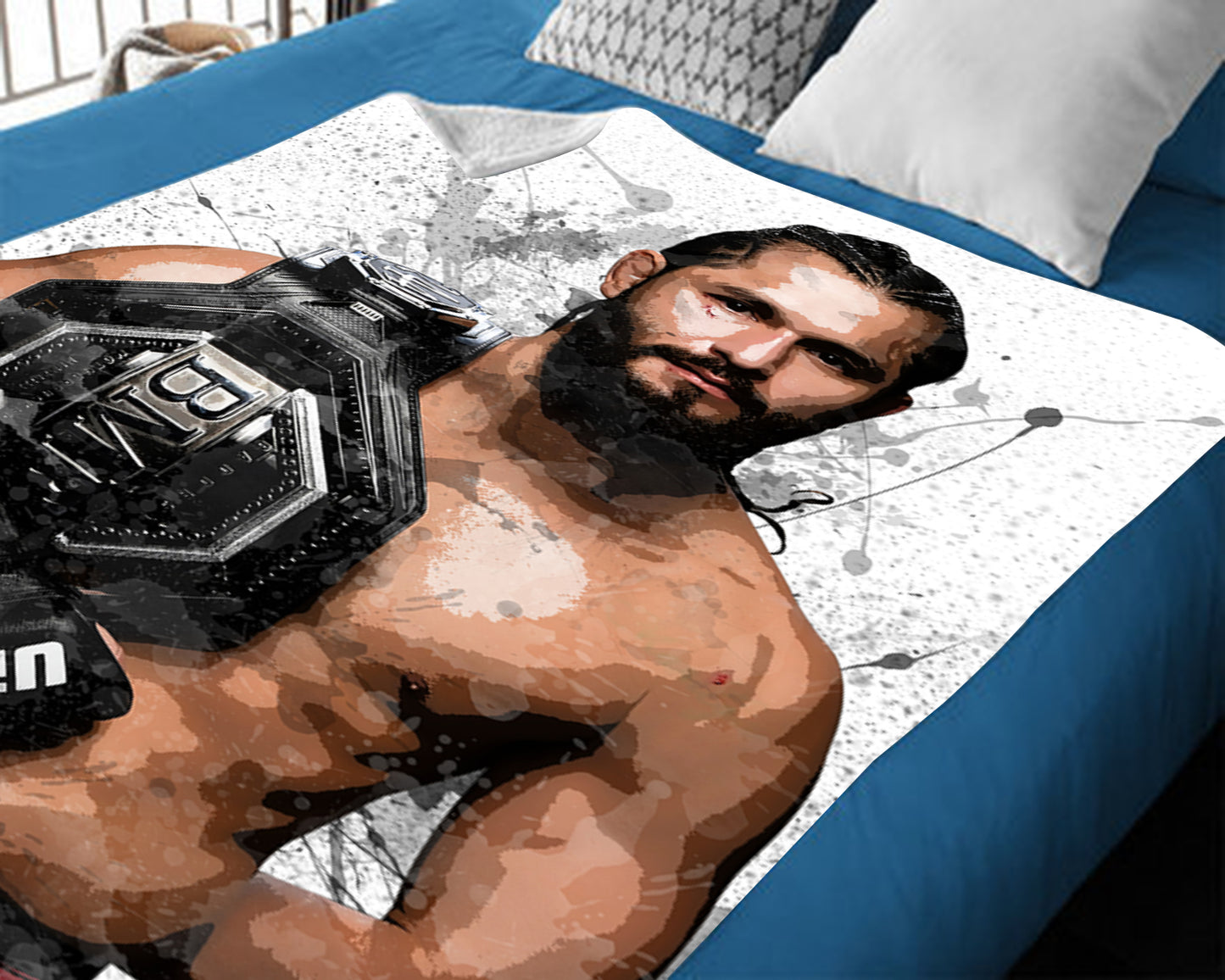 Jorge Masvidal Splash Effect Fleece Blanket