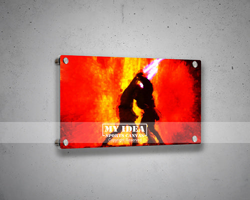 Anakin vs. Obi-Wan Multicolor Wall Art