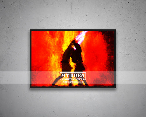 Anakin vs. Obi-Wan Multicolor Wall Art