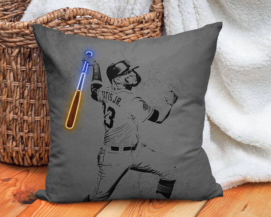 Fernando Tatís Jr Neon Effect Pillow