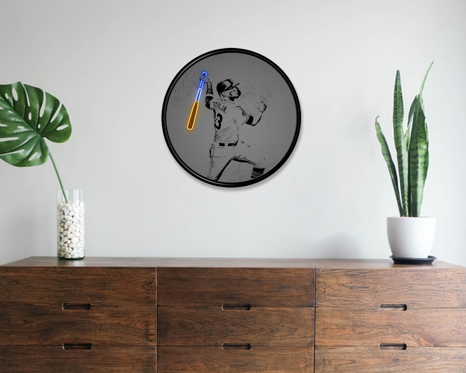 Fernando Tatís Jr Round Wall Art