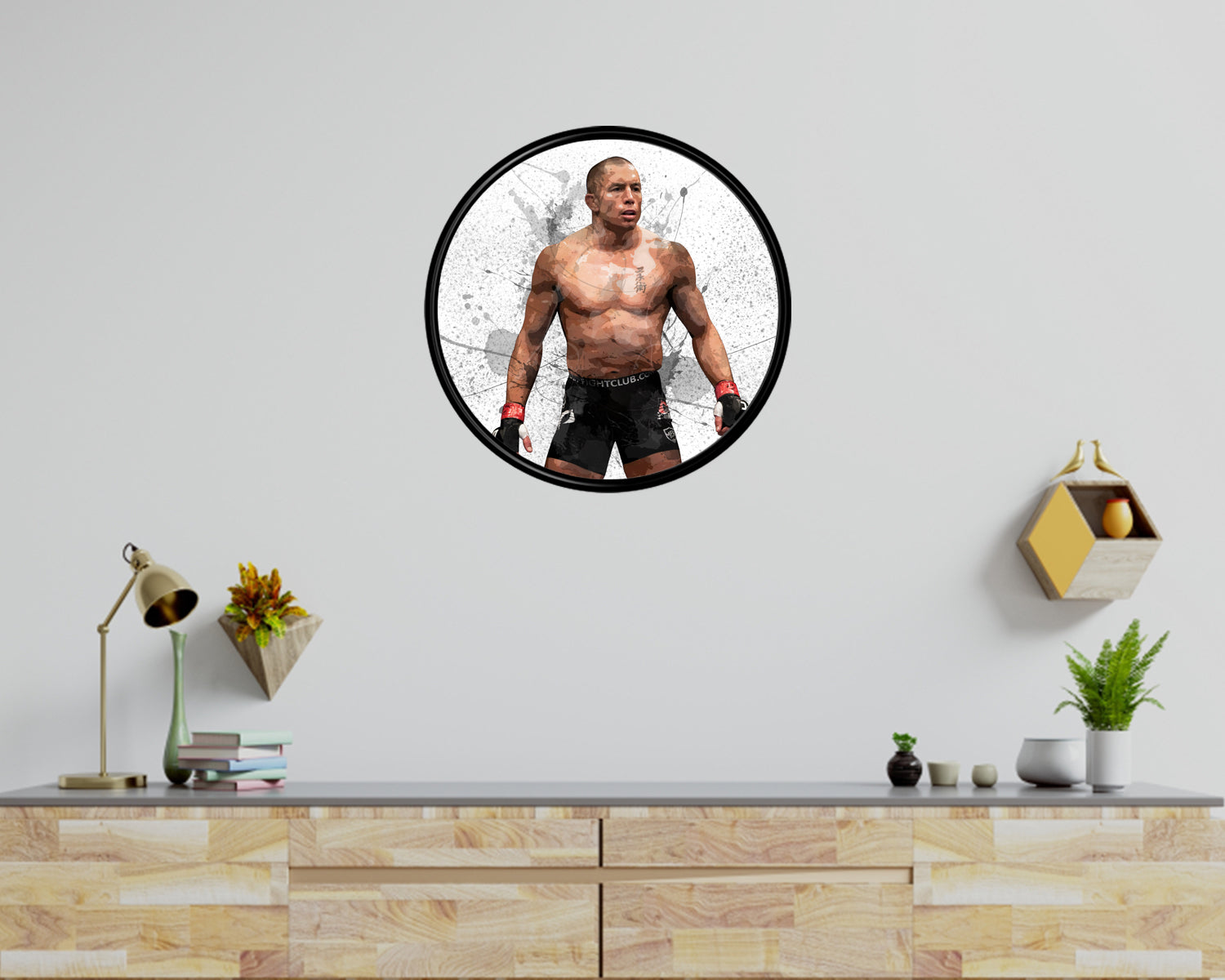 Georges St Pierre Round Wall Art