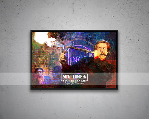 The Legend of Ron Burgundy Jazz Flute Multicolor Wall Art