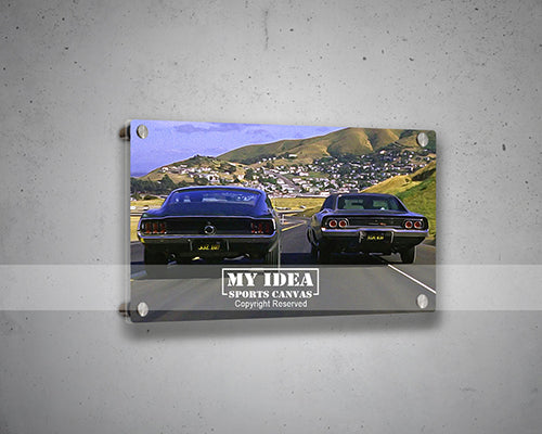 Car Chase Bullitt Multicolor Wall Art