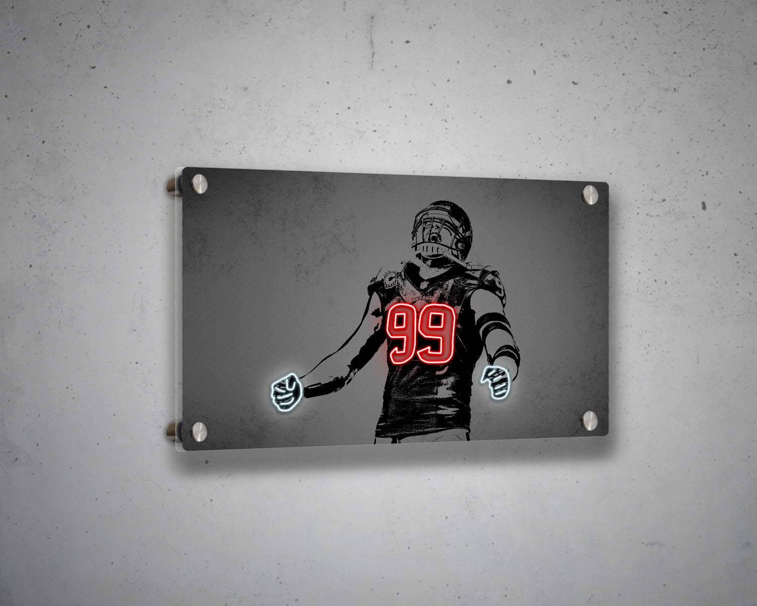 T. J. Watt Canvas Wall Art