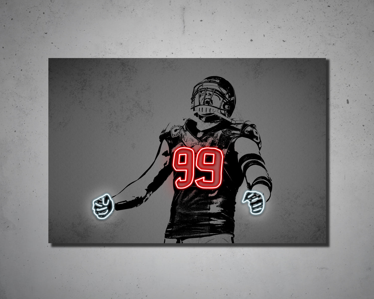 T. J. Watt Canvas Wall Art