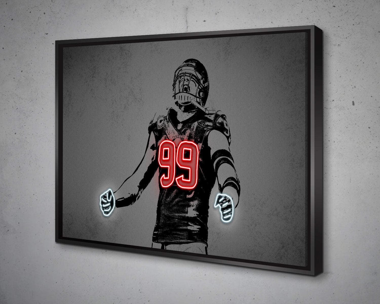 T. J. Watt Canvas Wall Art