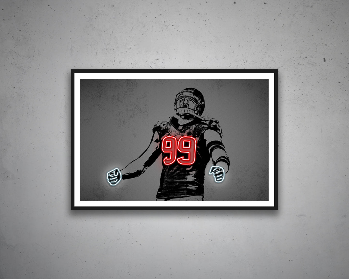T. J. Watt Canvas Wall Art