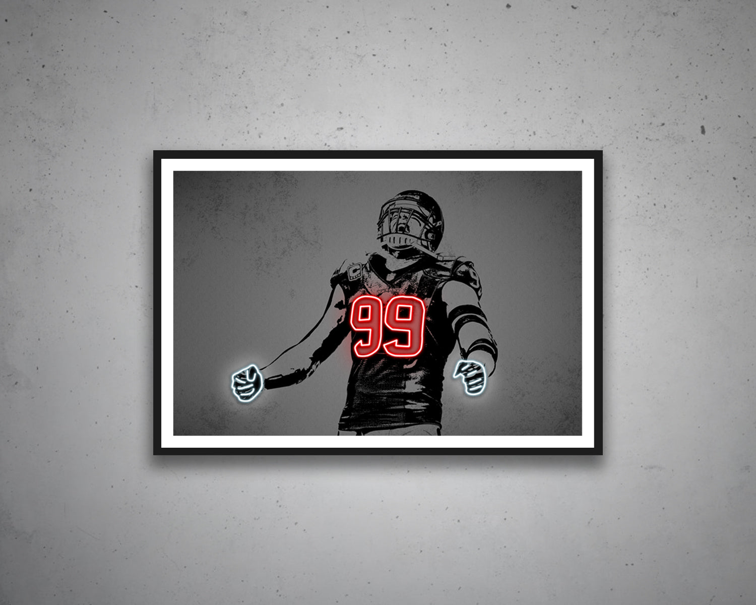 T. J. Watt Canvas Wall Art