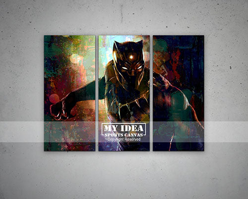 Black Panther Multicolor Wall Art