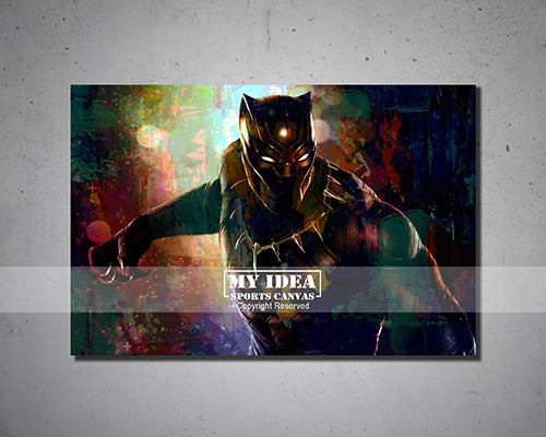 Black Panther Multicolor Wall Art