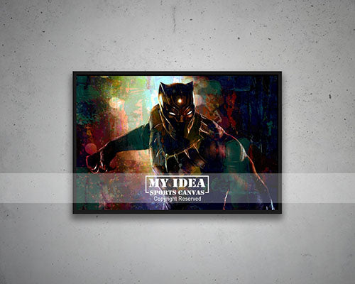 Black Panther Multicolor Wall Art