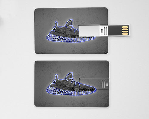 Memoria USB con efecto neón blanco de Yeezy Shoes