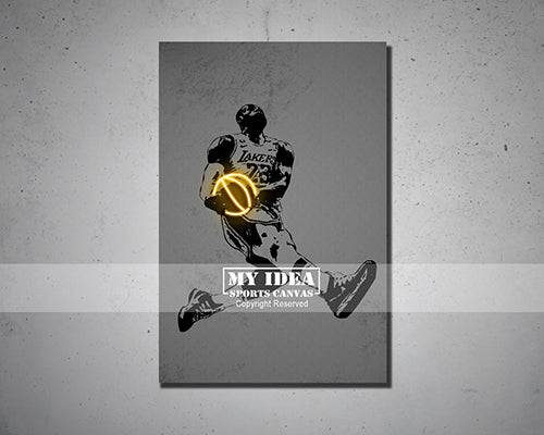 LeBron James Canvas Wall Art