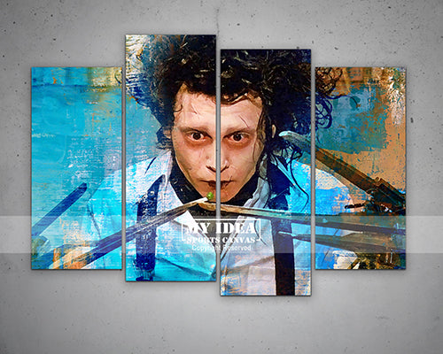 Edward Scissorhands Multicolor Wall Art