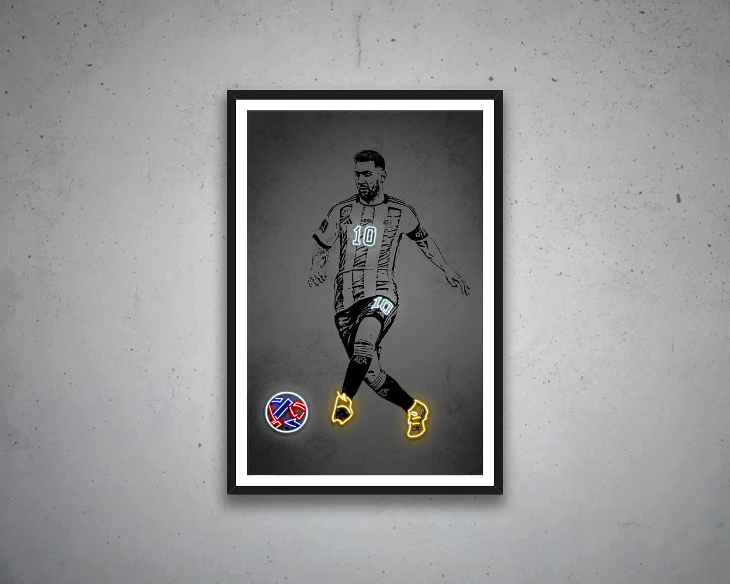 Lionel Messi Canvas Wall Art