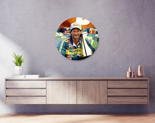 Dale Earnhardt Round Wall Art