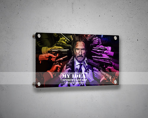 John Wick Multicolour Wall Art