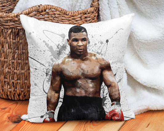 Almohada con efecto salpicadura de Mike Tyson