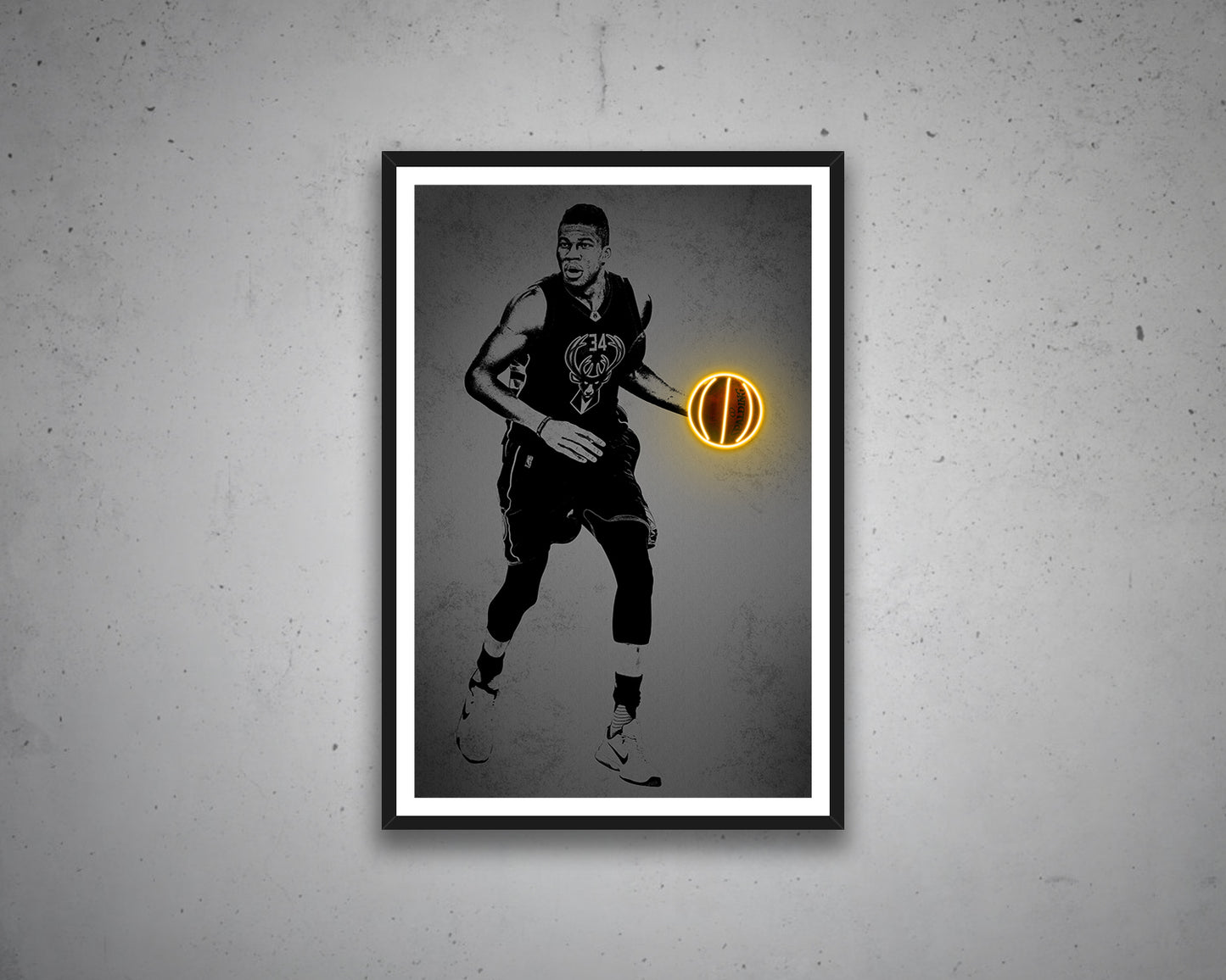 Giannis Antetokounmpo Canvas Wall Art
