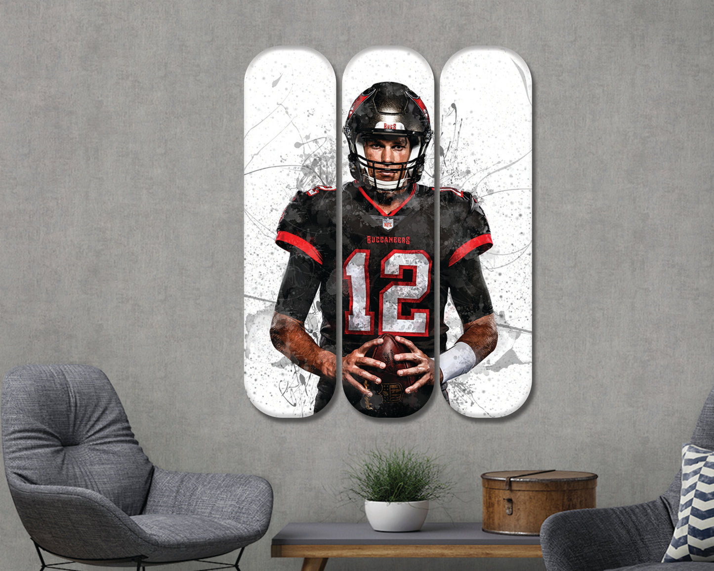 Tom Brady Acrylic Skateboard Wall Art