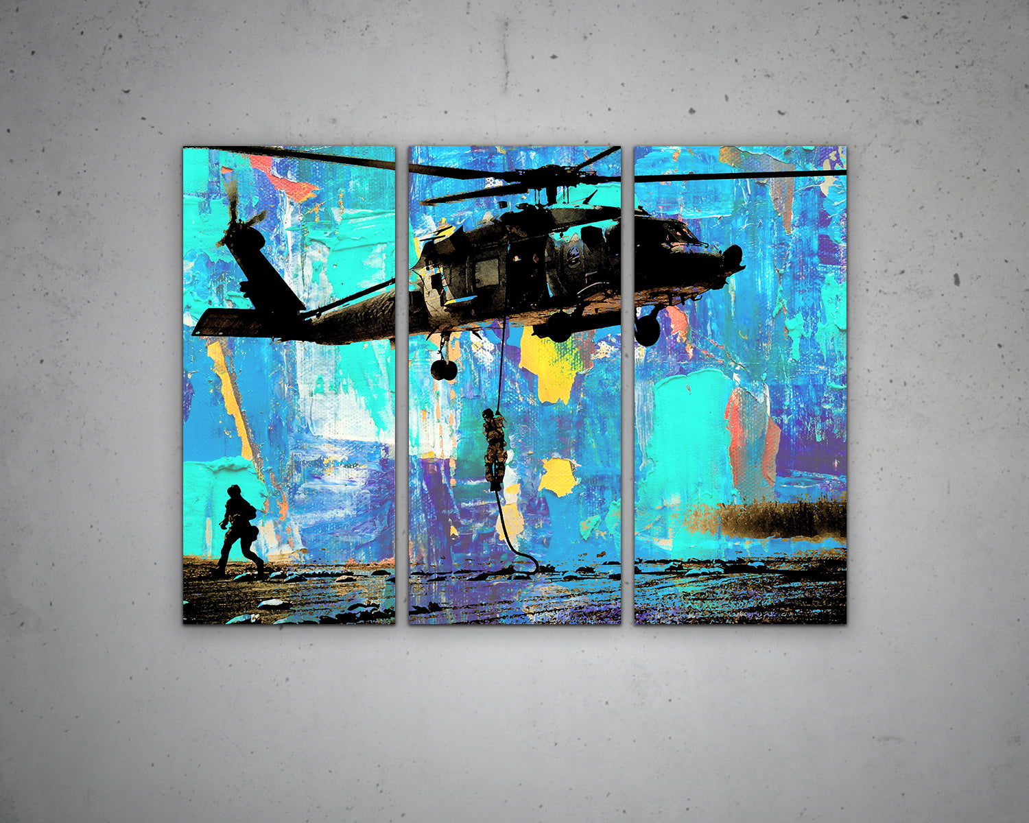 Sikorsky UH-60 Black Hawk Multicolour Wall Art