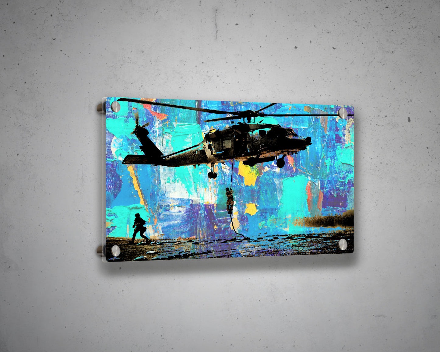 Sikorsky UH-60 Black Hawk Multicolour Wall Art