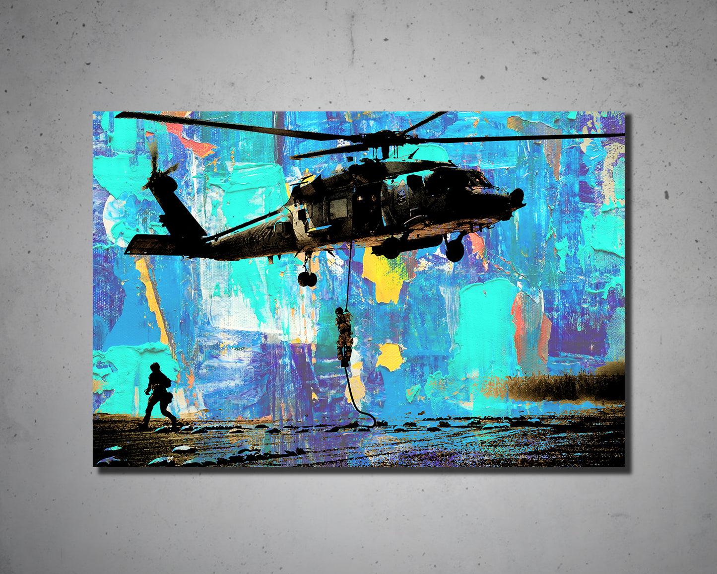 Sikorsky UH-60 Black Hawk Multicolour Wall Art
