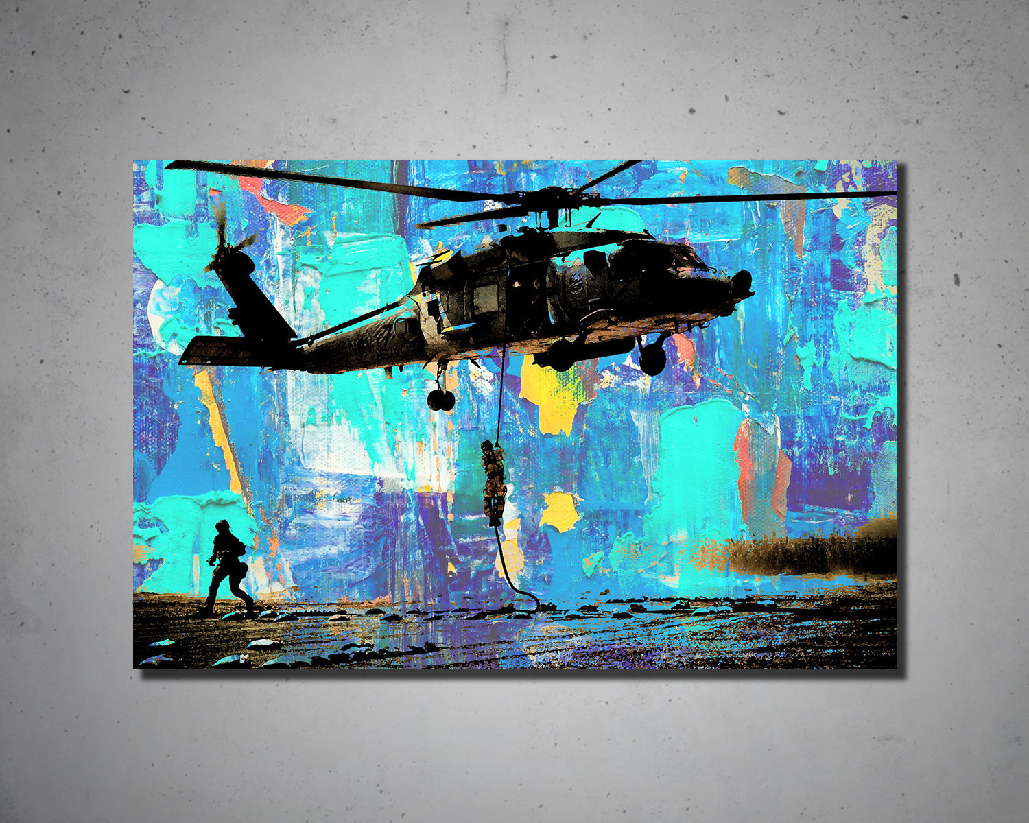 Sikorsky UH-60 Black Hawk Multicolour Wall Art