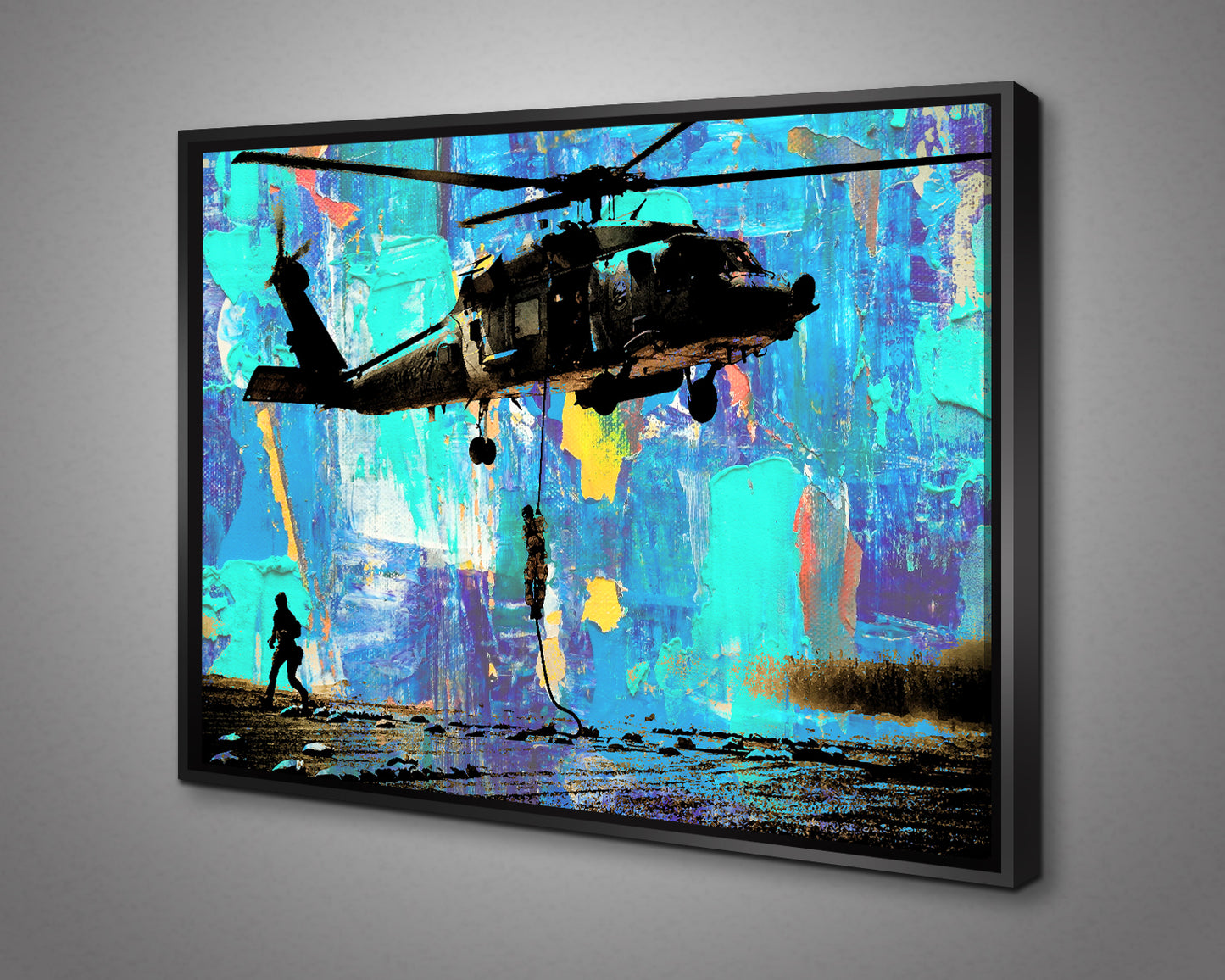 Sikorsky UH-60 Black Hawk Multicolour Wall Art