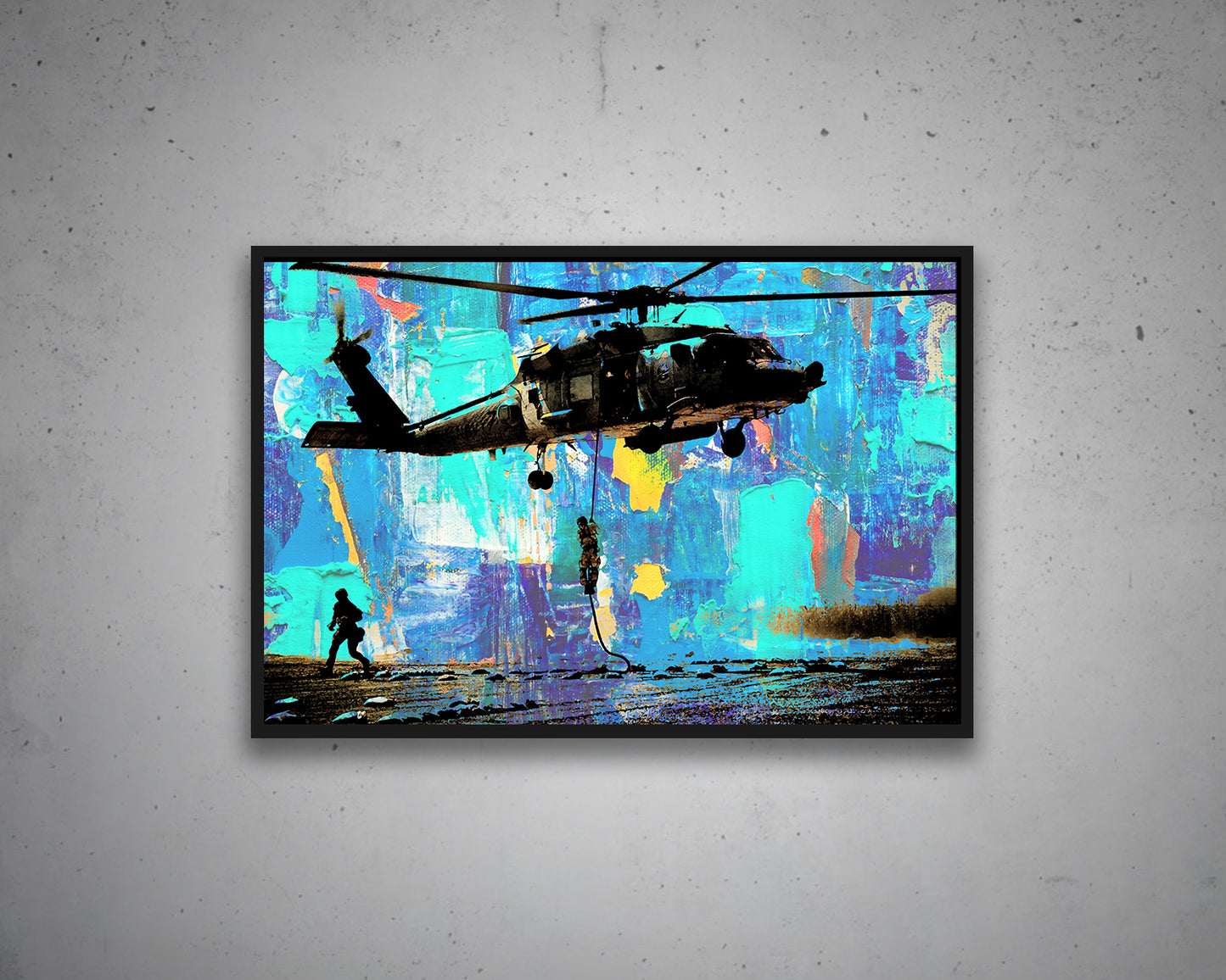 Sikorsky UH-60 Black Hawk Multicolour Wall Art