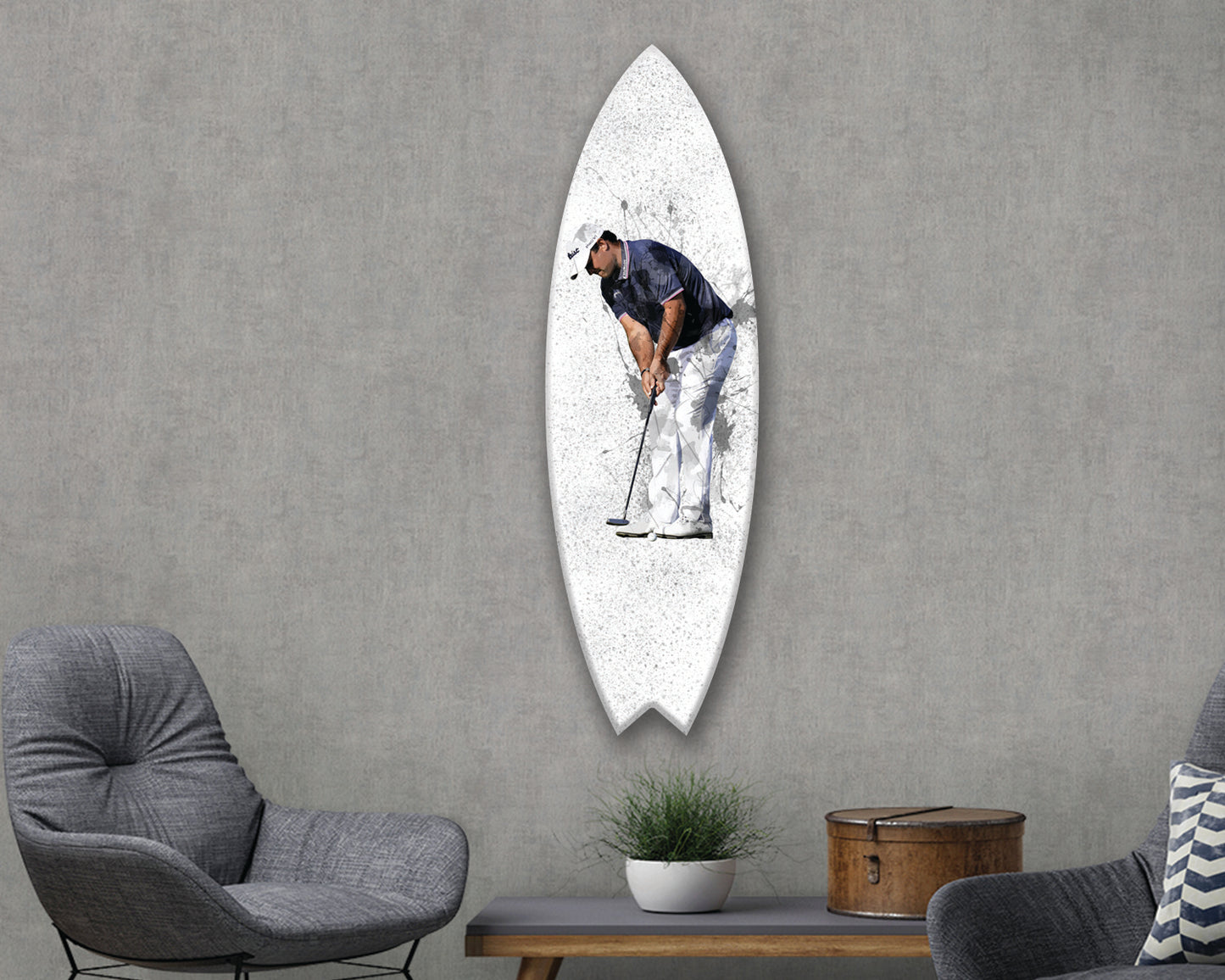 Patrick Reed Acrylic Surfboard Wall Art